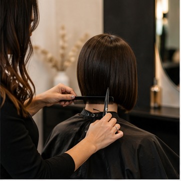 Bob Haarschnitt im Salon