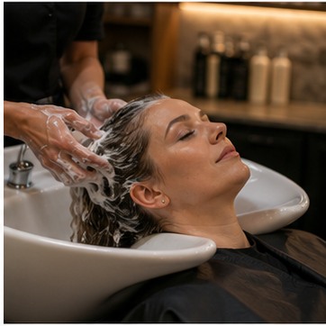 Waschstation im modernen Friseursalon